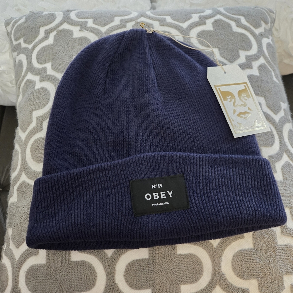 Obey Knit Vernon Beanie Blue